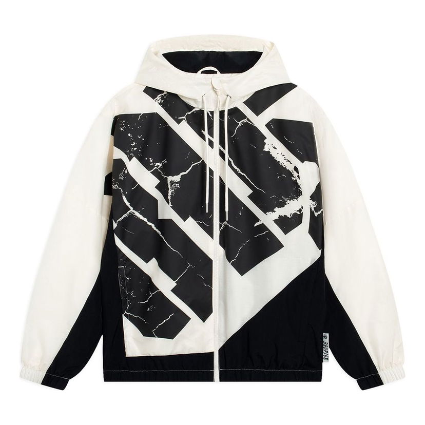 Vetrovka Li-Ning BadFive Woven Hooded Windbreaker Bela | AFDT059-3
