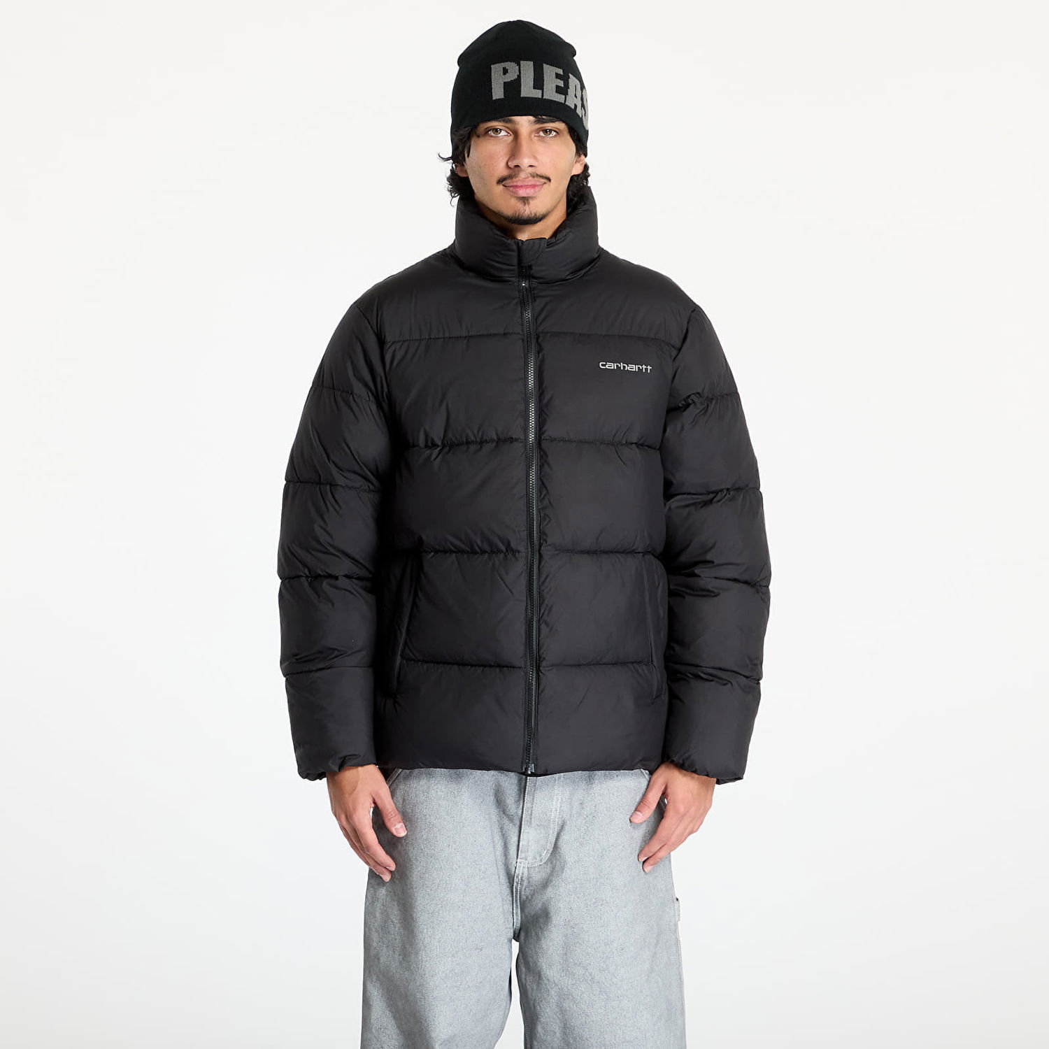 Jakna Carhartt WIP Jacket Springfield Jacket UNISEX Black/ Misty Grey XS Črna | I032262.2DXXX, 0