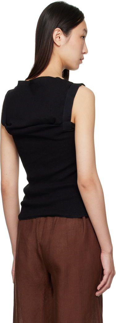 Majica brez rokavov Baserange Baserange Lud Cowl Neck Sleeveless Top Črna | TTLT-RCR-AU25, 2