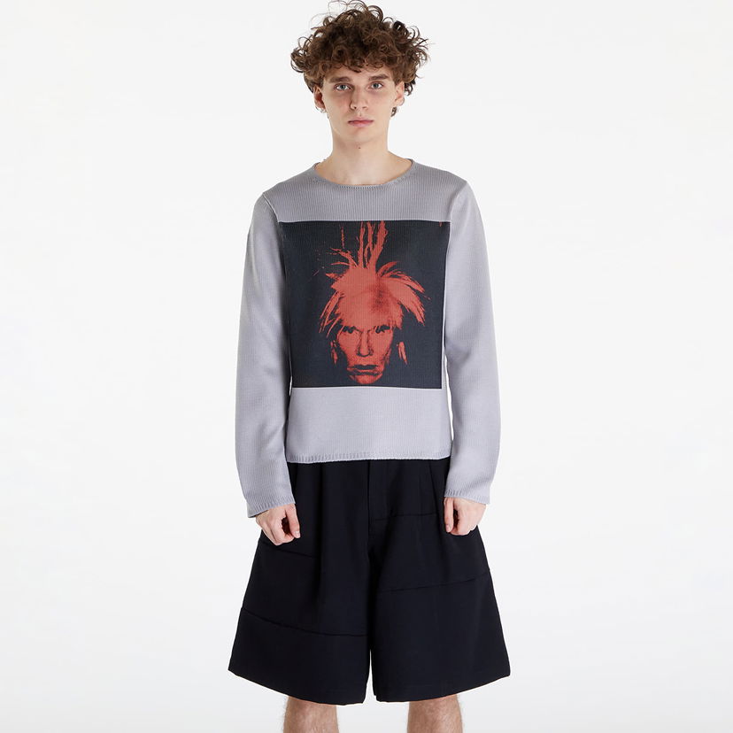 Pleteni pulover Comme des Garçons SHIRT Sweater Siva | FM-N004 red