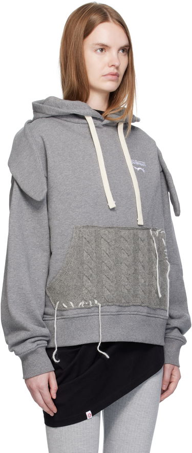 Pulover Charles Jeffrey Loverboy Charles Jeffrey LOVERBOY Patch Rabbit Ears Hoodie Siva | 52081002, 1