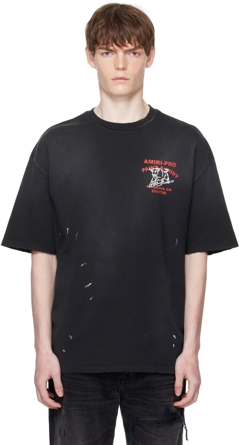 Majica AMIRI AMIRI Bull Oversized T-Shirt Črna | AMJYTE1229