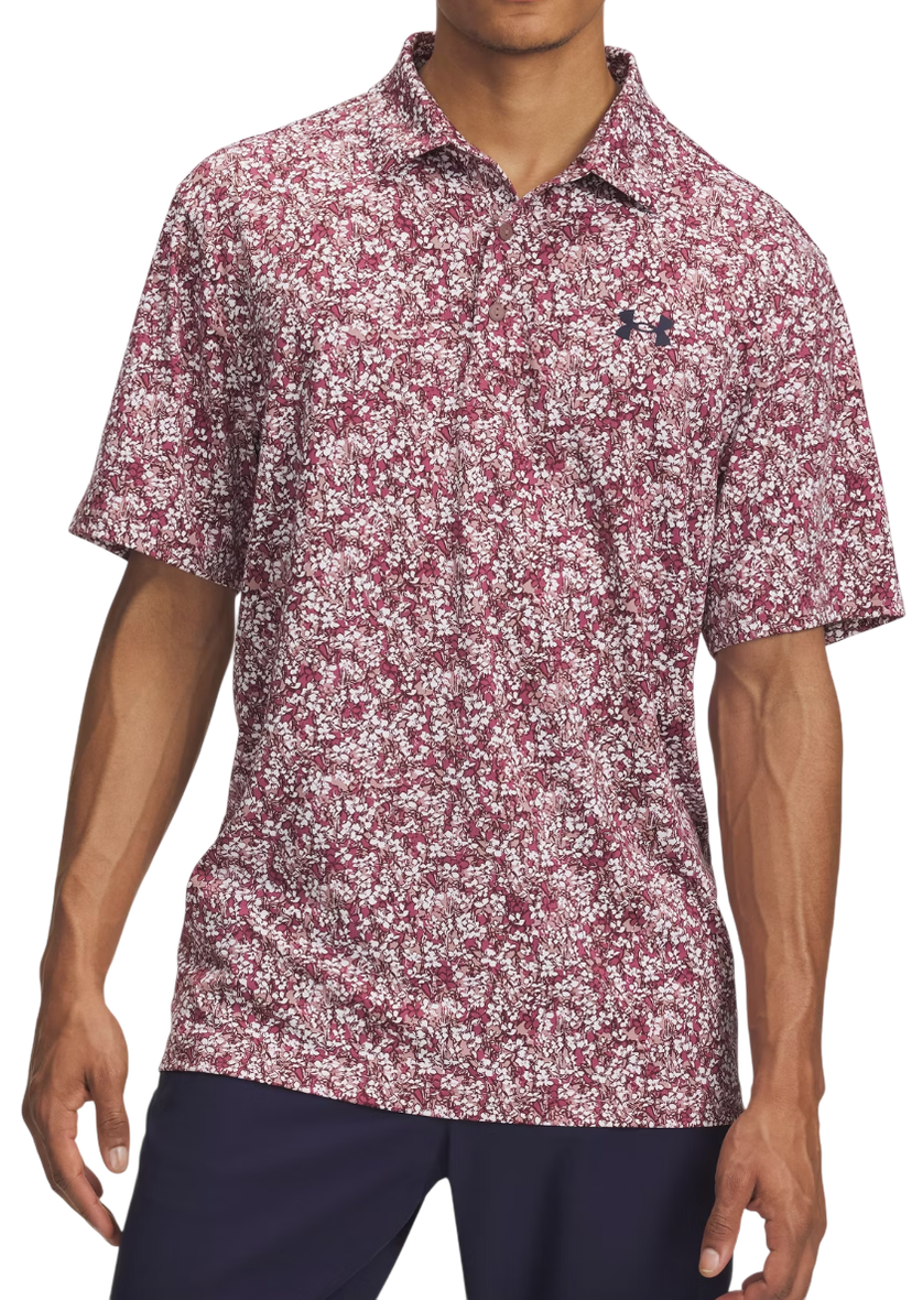 Polo majica Under Armour Under Armour Playoff 3.0 Printed Polo Shirt Bordo | 1378677-674