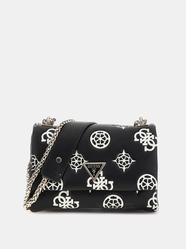 Torbica GUESS Deesa Peony 4G Logo Mini Crossbody Bag Črna | HWPG9314780