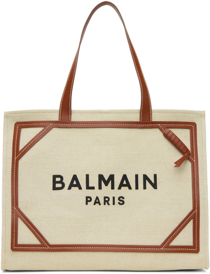 Tote bag Balmain B-Army 42 Tote Bag Bež | CN1FF810TDCS, 0