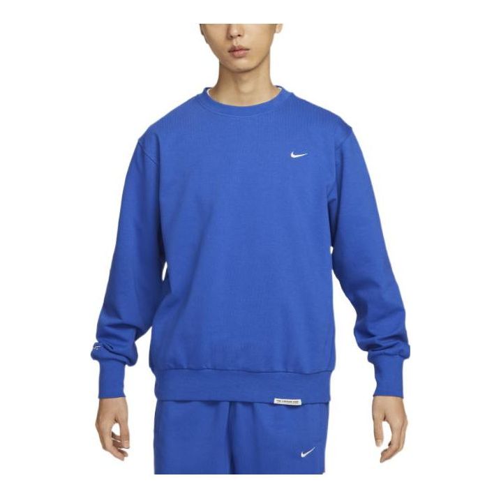 Pleteni pulover Nike Standard Issue Crew Sweatshirt Modra | DQ5821-480