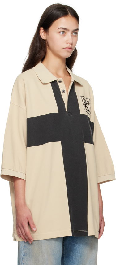 Polo majica 032C 032c Fainting Cross Oversized Polo Bež | F25-URC-0459-550-W, 1