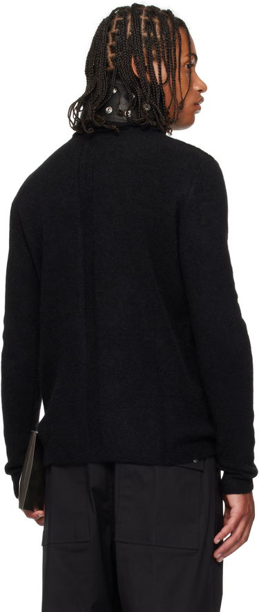 Pleteni pulover Rick Owens Rick Owens Concordians Long Sleeve Grid Knit Sweater Črna | RU02E1670 KGRIDP, 2
