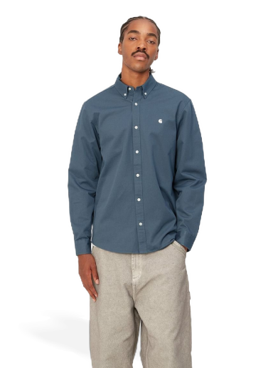 Srajce Carhartt WIP L/S Madison Shirt "Ore / Wax" Mornarica | I023339_1RE_XX