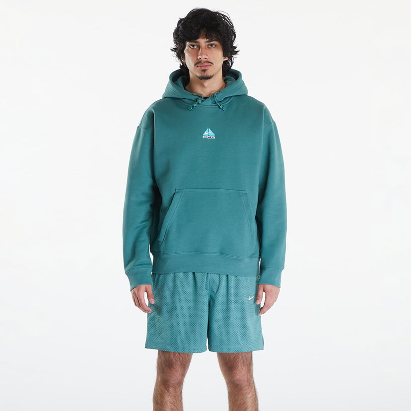 Pulover Nike ACG Therma-FIT Fleece Pullover Hoodie UNISEX Bicoastal/ Summit White Turkizna | DH3087-362