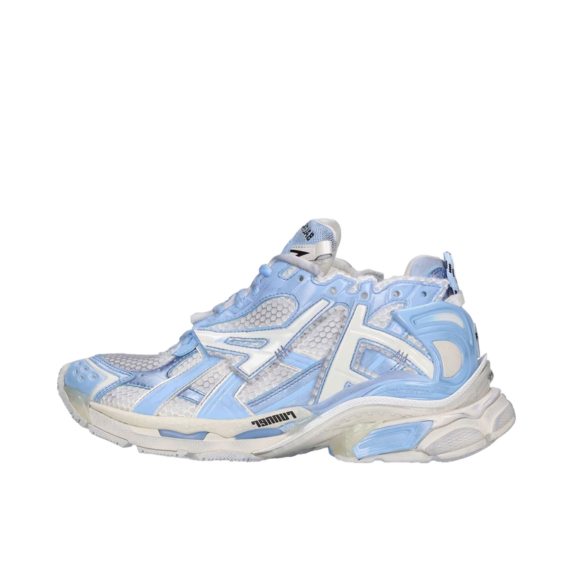 Superge in čevlji Balenciaga Runner White Light Blue (Women's) Turkizna | 677402-W3RB2-9744
