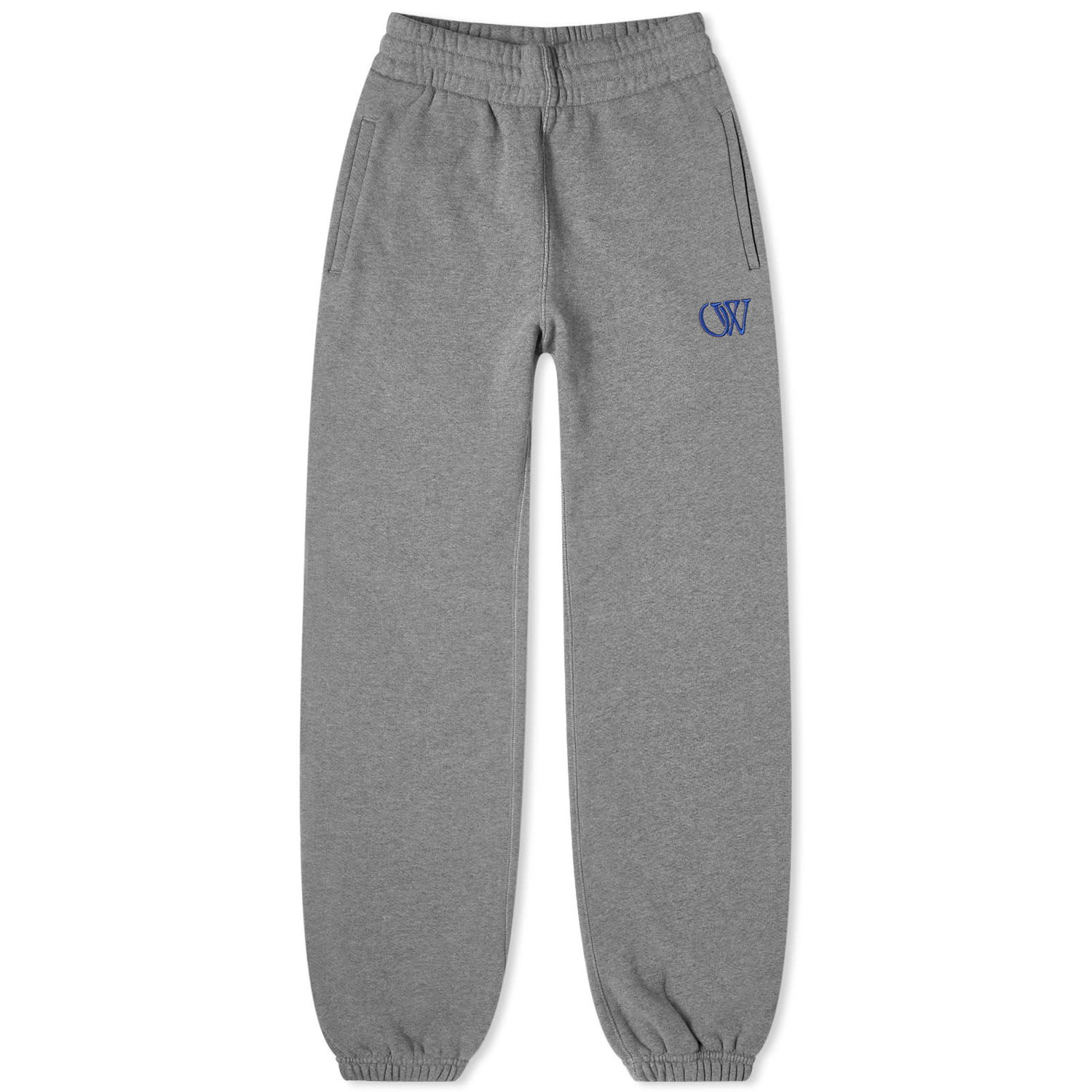 Trenirka Off-White Flock Cuff Sweatpant Siva | OWCH006S24FLE0010846, 0