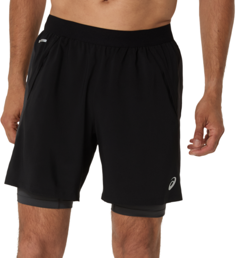 Kratke hlače Asics Road 2-in-1 7" Running Shorts Črna | 2011d246-001