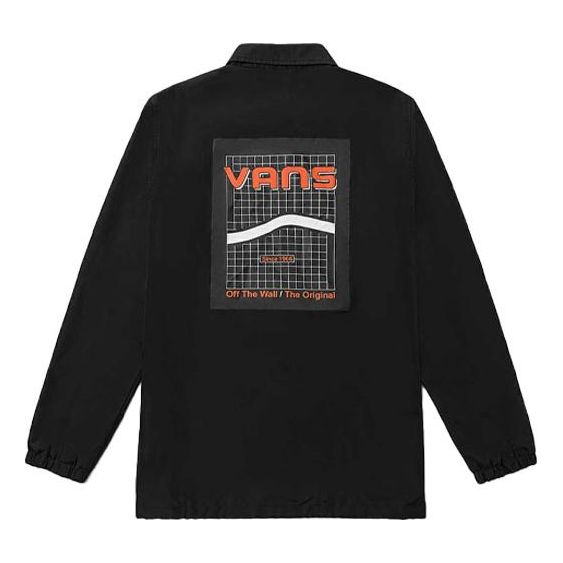 Vetrovka Vans Long Sleeve Coaches Jacket Črna | VN0A5H8OBLK