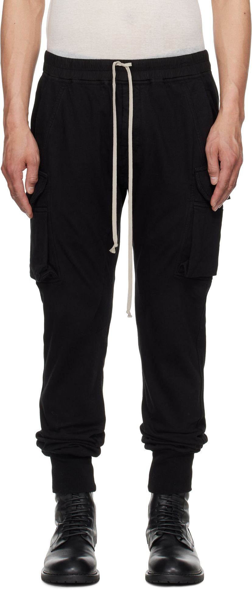 Trenirka Rick Owens Rick Owens DRKSHDW Hollywood Mastodon Cut Cargo Pants Črna | DU01E3386 RIG