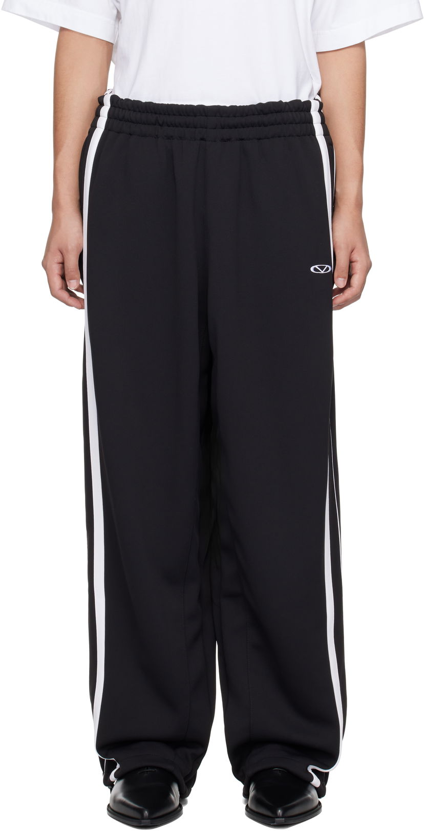 Trenirka VETEMENTS Vetements Oval Logo Gym Sweatpants Črna | UA66PA310B