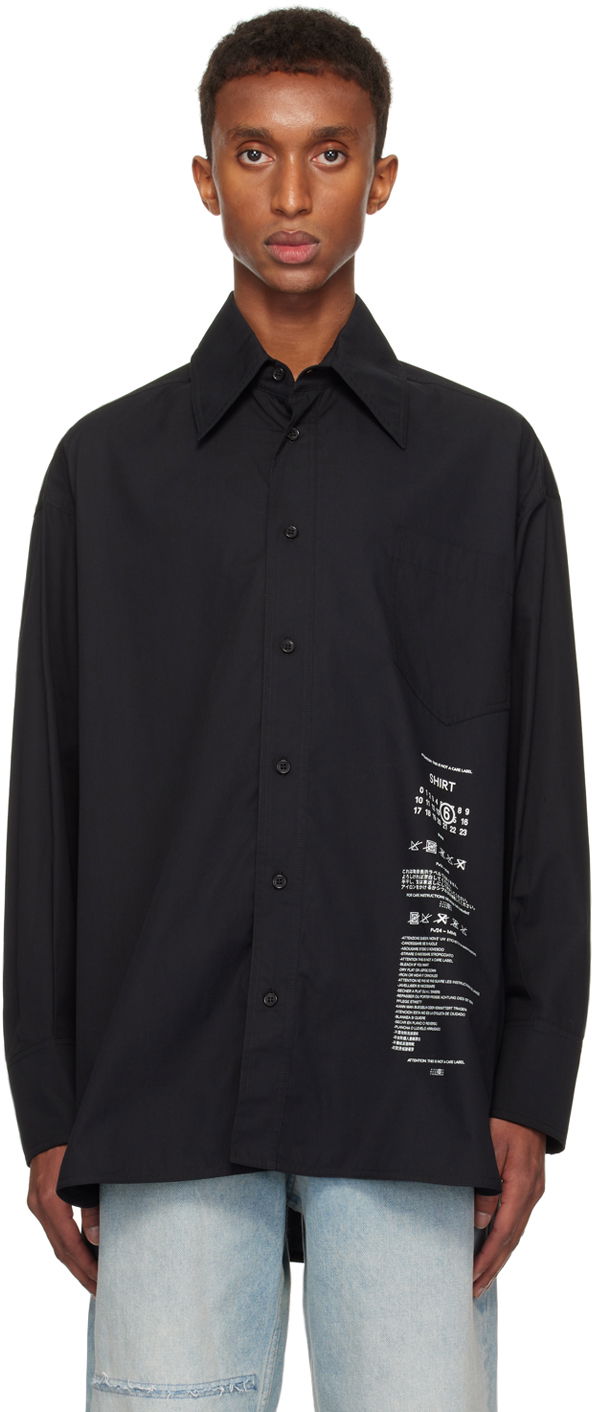 Srajce Maison Margiela Poplin Shirt Črna | SH0DT0014 M35152