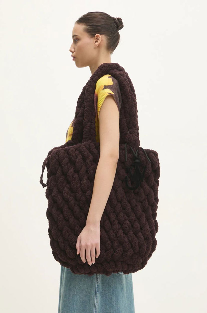 Tote bag JW Anderson JW Anderson XL Blanket Shopper Bag Rjava | HB0654.YN0362.685