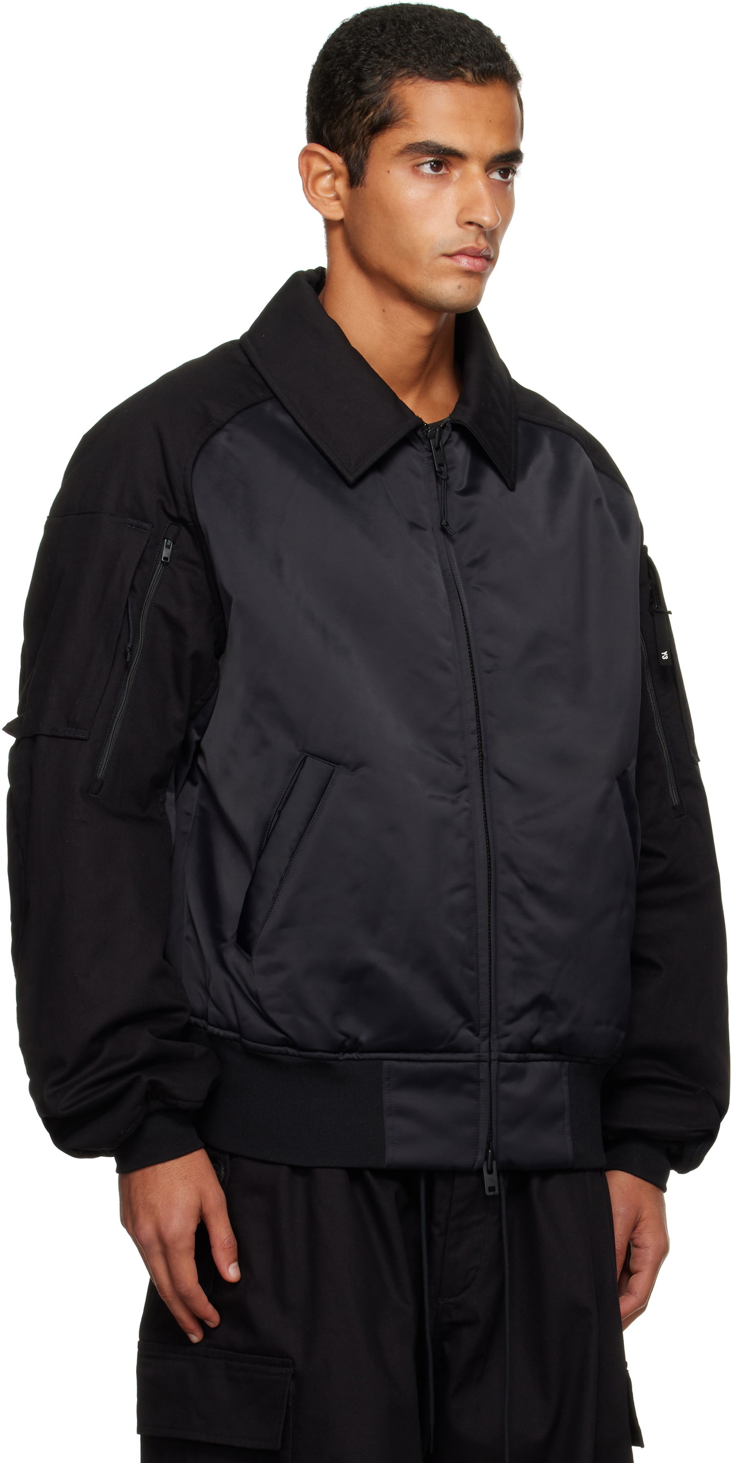 Bomber jakna Y-3 Y-3 UT Twill Bomber Jacket Črna | JY4554, 1