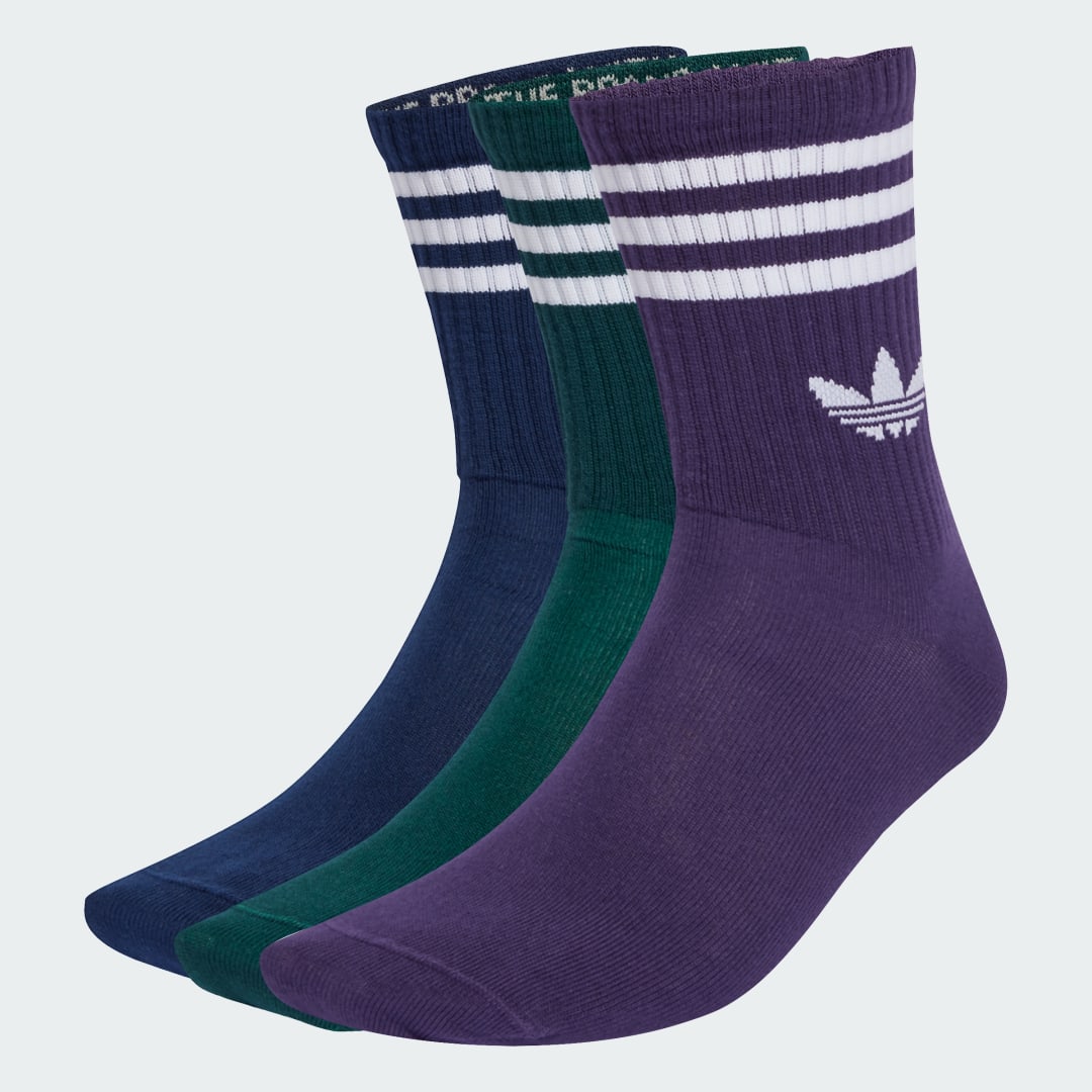 Nogavice adidas Performance 3-Stripes Crew Socks - 3 Pairs Večbarvna | JZ4943, 0