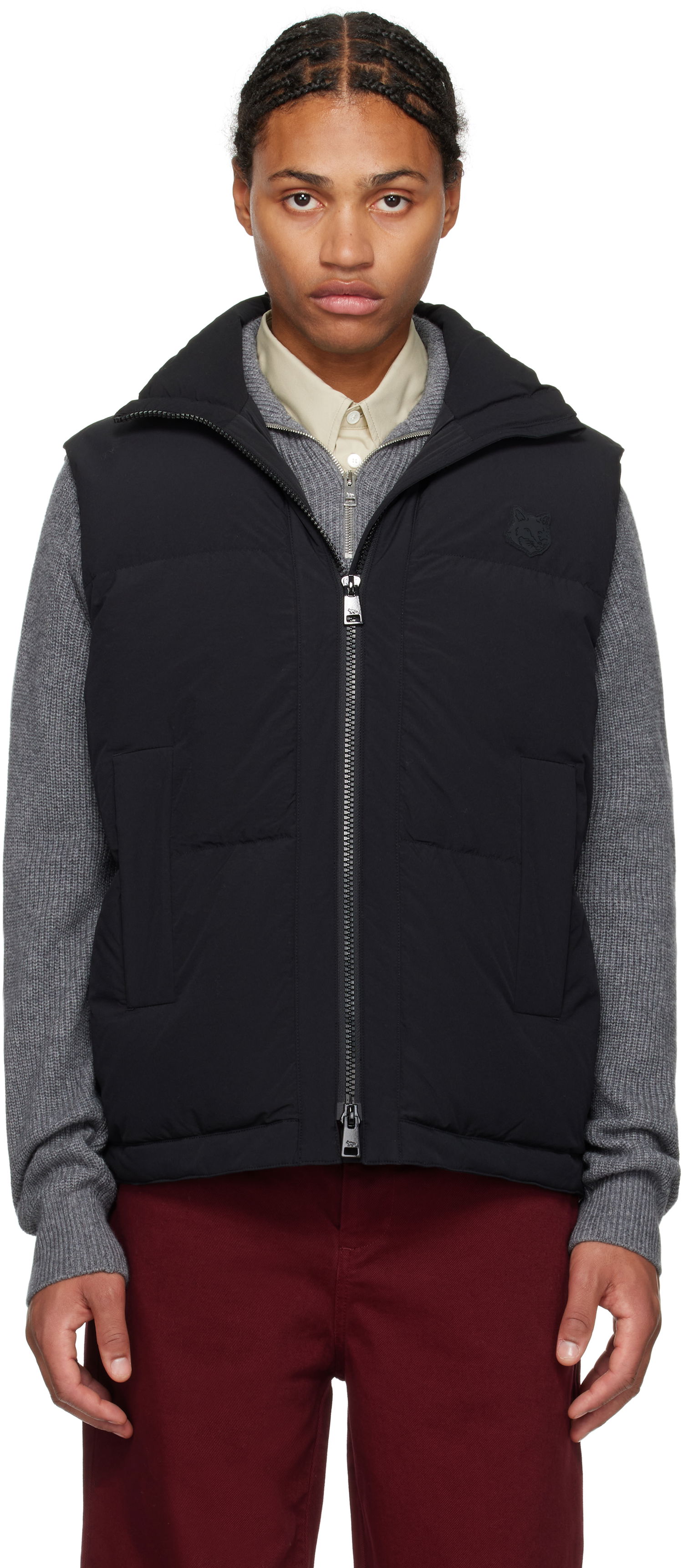 Telovnik MAISON KITSUNÉ Sleeveless Down Puffer Vest Črna | NM02202WQ4032, 0