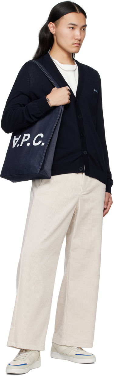 Hlače A.P.C. A.P.C. River Corduroy Wide-Leg Pants Bež | COHDW-H08470, 3