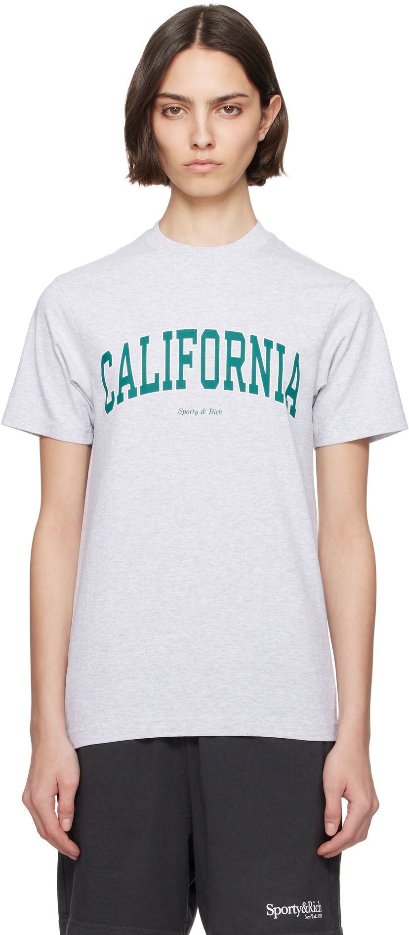 Majica Sporty & Rich Sporty & Rich 'California' T-Shirt Siva | TO043622501GY03