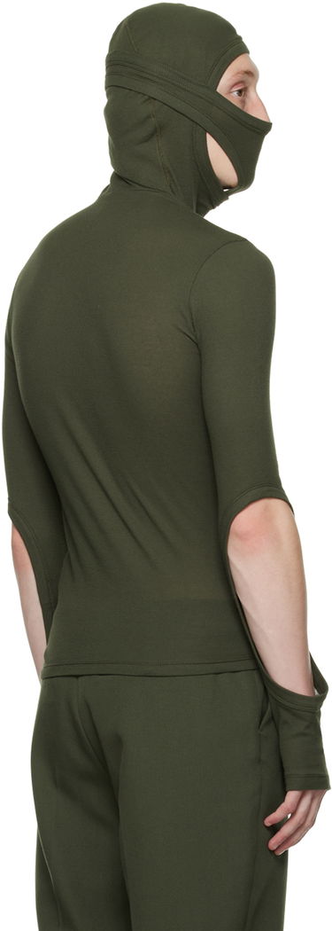 Pleteni pulover Dion Lee Dion Lee Interlock Mask Turtleneck Top Zelena | C3078F22, 2