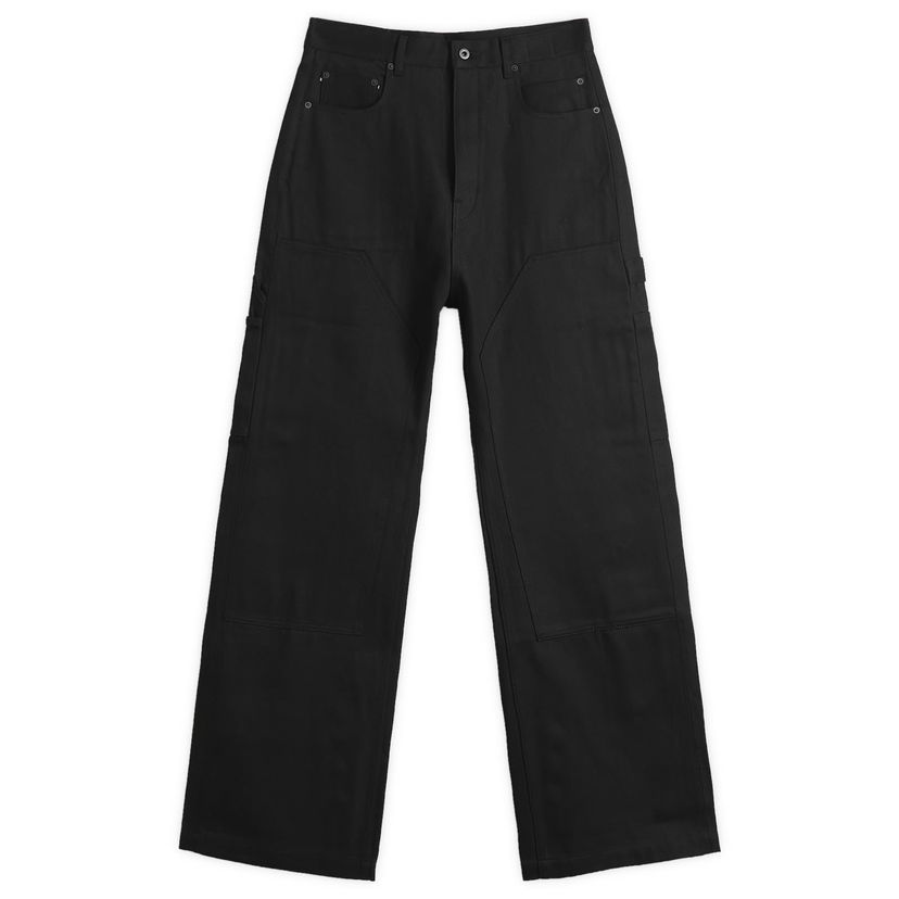 Kavbojke Rick Owens Geth Double Knee Jeans Size 30 Črna | DL01E6387-BLKJP-09
