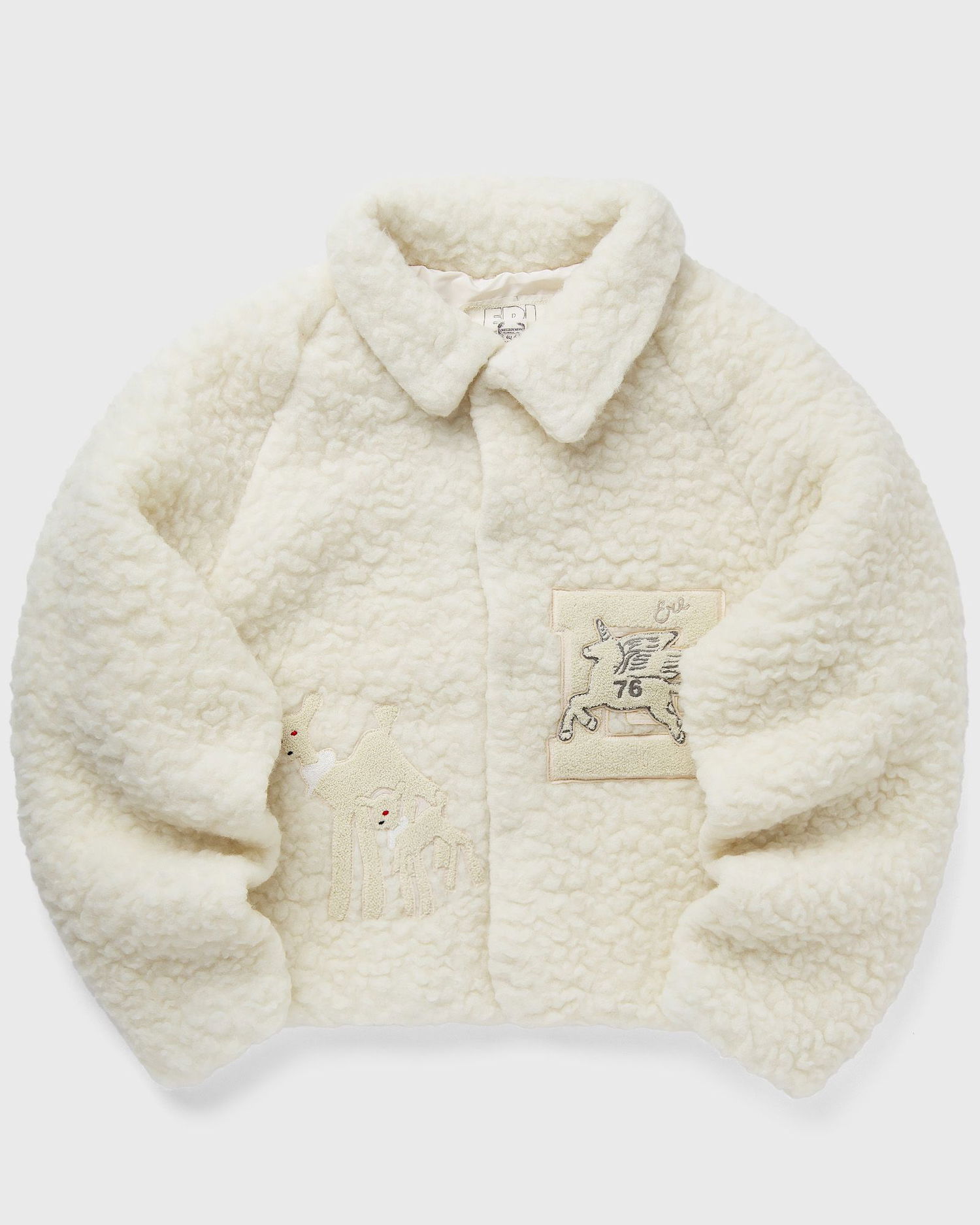 Bomber jakna ERL Fleece Bomber Jacket Bela | ERL09J001, 0