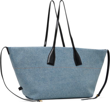 Tote bag Balmain Track Denim Tote Modra | FN1FI015TDDX, 2