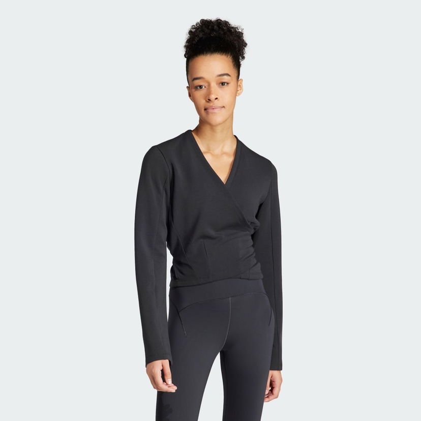 Pulover adidas Performance Yoga Cover-Up Črna | IP1255