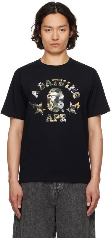 Majica BAPE 1st Camo Crazy STA College T-Shirt Črna | 001TEL301016M, 0