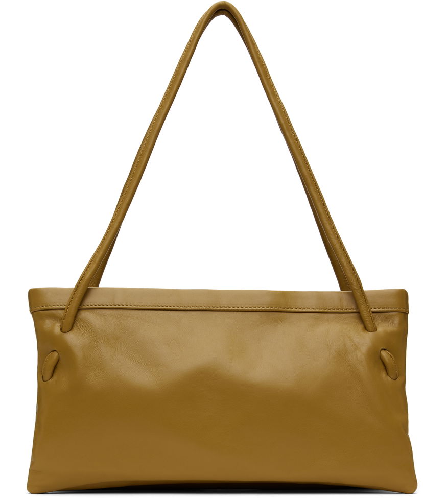 Torbica BY FAR BY FAR Hannah Lamb Nappa Leather Shoulder Bag Rumena | MWBSB057LL028BR052PL