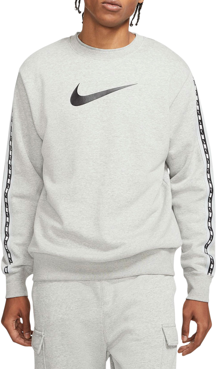 Pulover Nike Repeat Fleece Crew Sweatshirt Siva | dm4679-063