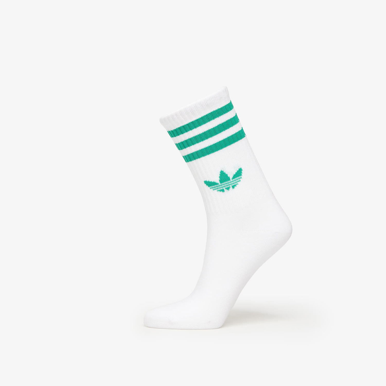 Nogavice adidas Performance 3-Stripes Crew Socks - 3 Pairs Bela | JV7408, 1