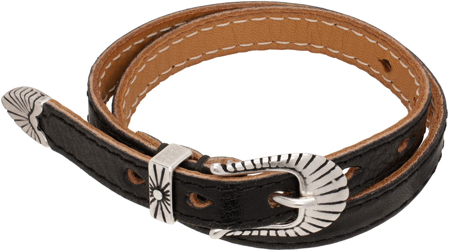 Zapestnica OUR LEGACY Cowboy Wrap Around Bracelet Črna | A4248CDB, 0