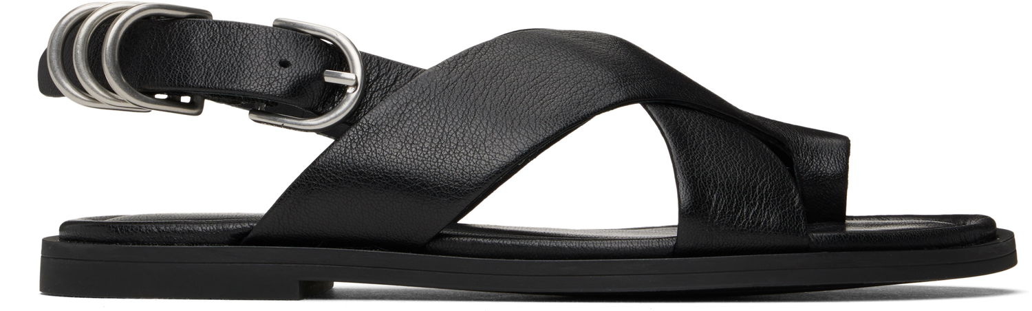 Oblačila rag & bone rag & bone Gia Leather Crossover Sandals Črna | WFF25SF1004LE04, 0