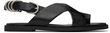 Oblačila rag & bone rag & bone Gia Leather Crossover Sandals Črna | WFF25SF1004LE04, 0