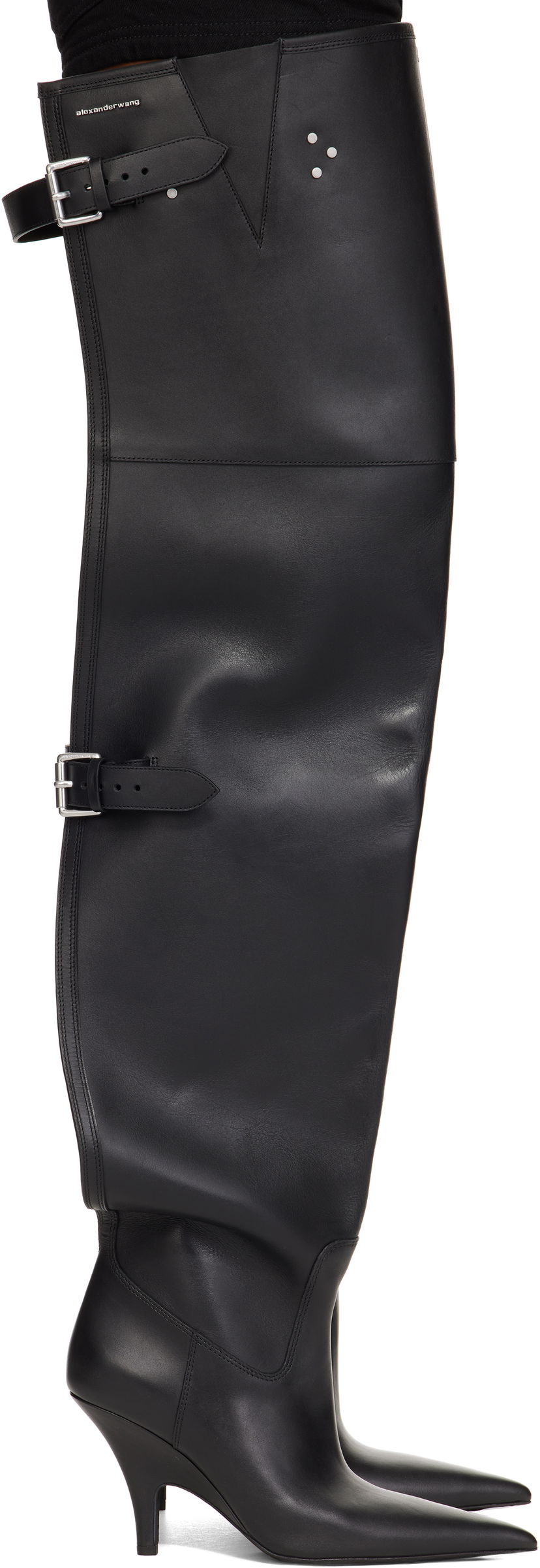 Superge in čevlji Alexander Wang Diablo Open Back Boots Črna | 30324B036