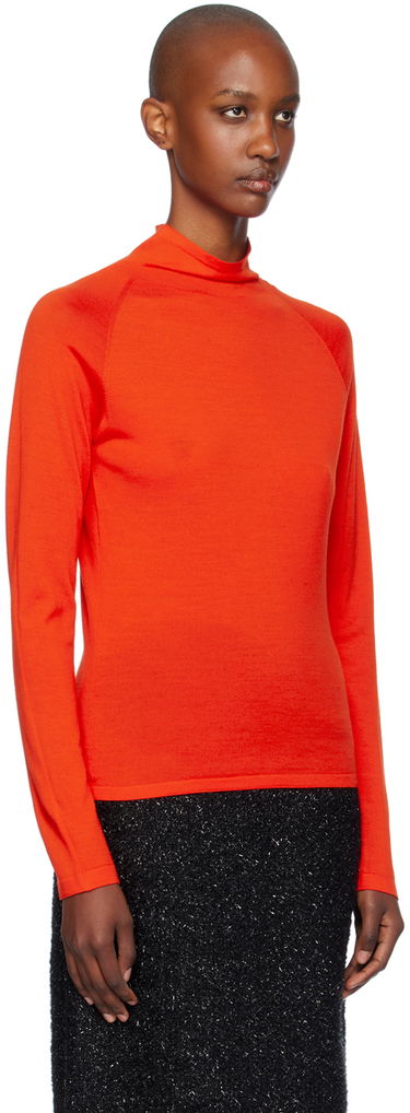 Pleteni pulover The Row The Row Honna Turtleneck Top Rdeča | 8295-Y590, 3