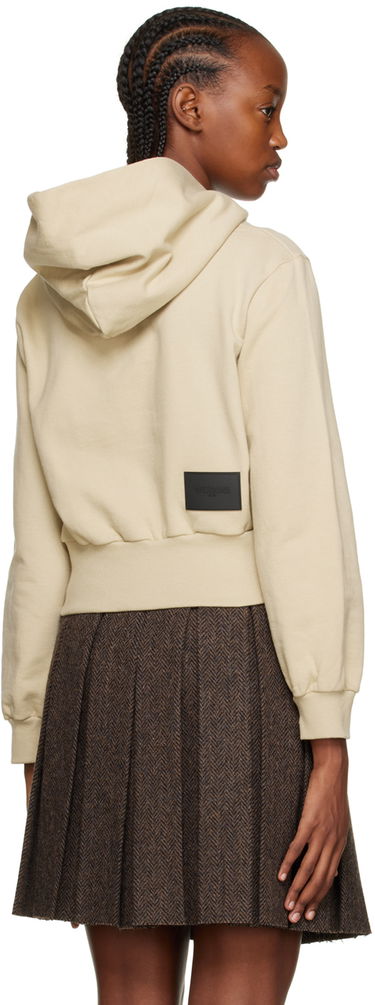 Pulover We11done Printed Cropped Hoodie Bež | WD-TH3-22-865-W-BG, 2