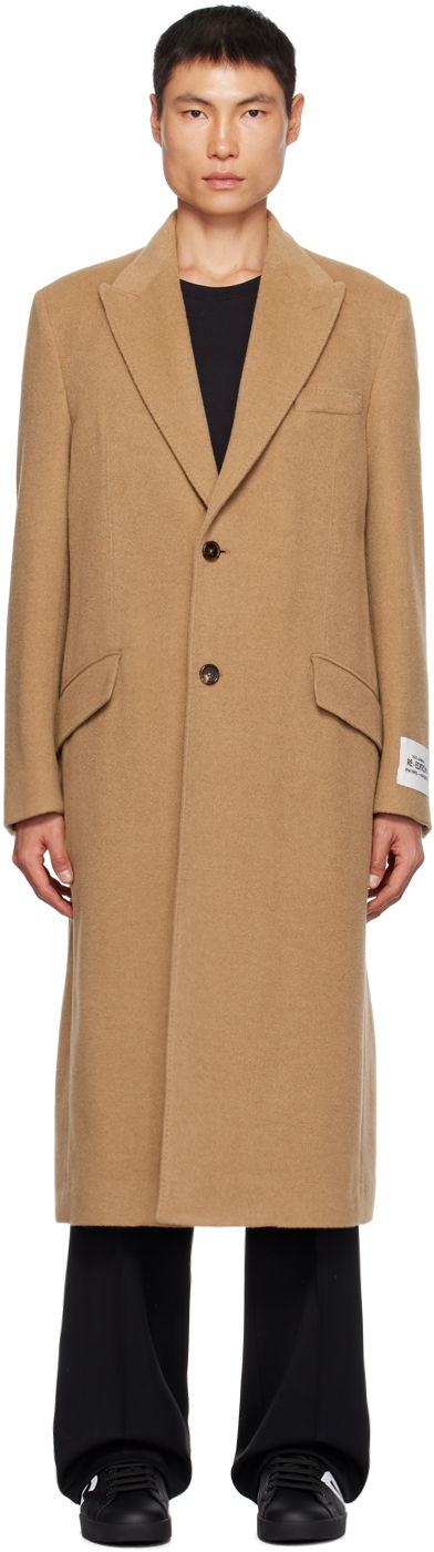 Plašči Dolce & Gabbana Dolce & Gabbana Single-Breasted Coat Bež | G001STFU2L4