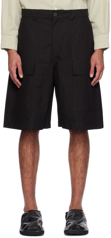 Kratke hlače Studio Nicholson Studio Nicholson Cargo Pocket Shorts Črna | TILLER SNM - 1142, 0
