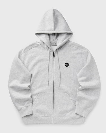 Pulover Carhartt WIP Heart II Hartt Zip-Up Hoodie Siva | I035176-482.XX, 0