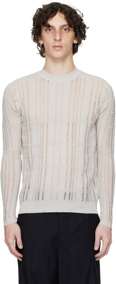 Pleteni pulover OUR LEGACY OUR LEGACY Formal Distressed Sweater Siva | M2253FL, 0