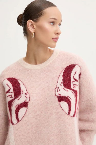 Pleteni pulover Fiorucci Fiorucci Warm Knitted Sweater Roza | U01FMKSW255KN11MU01, 4