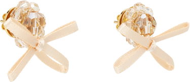 Uhani Simone Rocha Simone Rocha Petite Bow Daisy Stud Earrings Bež | ERG552 0903, 1
