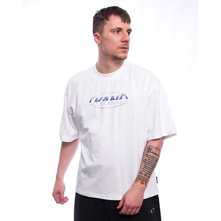Majica Karl Kani Karl Kani Woven Signature Chrome Logo Crop Tee Bela | KK-60300356
