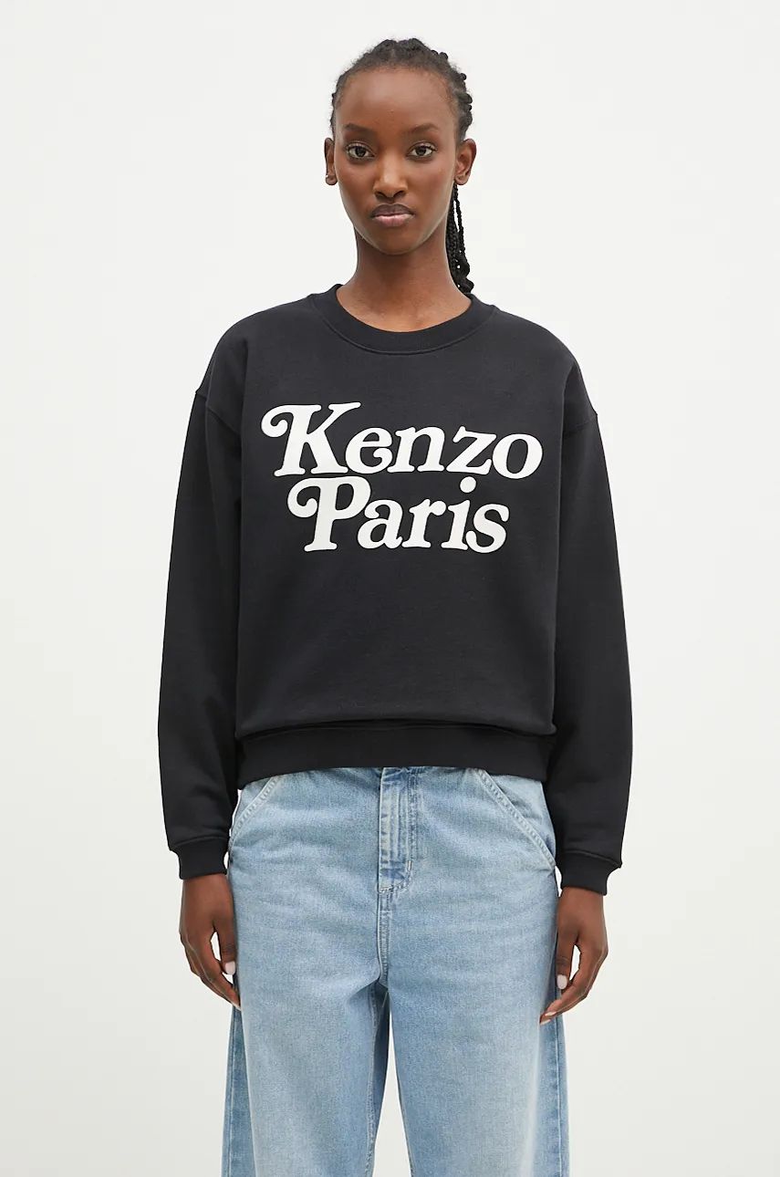 Pulover KENZO Regular Crewneck Sweatshirt Črna | FE52SW1274MF.99, 0